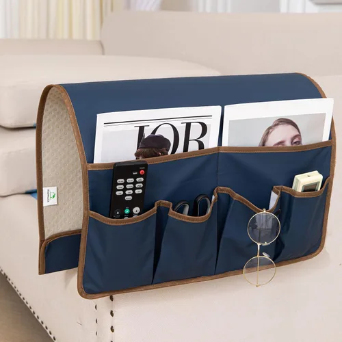 Vista 12 de HAOMAIJIA Organizador antideslizante de reposabrazos para sofá, organizador de almacenamiento lateral para sillón y mesita de noche, para sofá