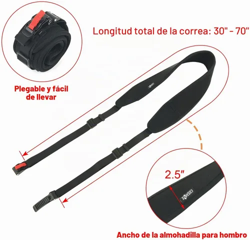 Vista 2 de Cosmos Correa de transporte para casco de motocicleta, correa de transporte para casco de motocicleta, se adapta con hebilla de bloqueo de clip