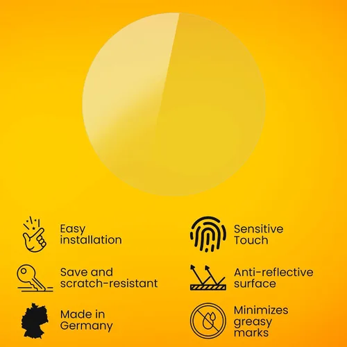 Vista 3 de Protector de pantalla compatible con Amazfit Zepp Z, película protectora de pantalla antirreflectante y absorbente de golpes (3X)