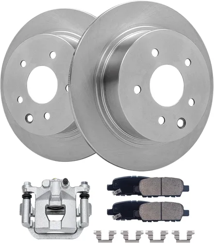 Vista 109 de Detroit Axle - Rotores de freno para Chrysler 200 2015 2016 2017, Rotores de freno de disco de reemplazo: 12.01" pulgadas delantero y 10.95