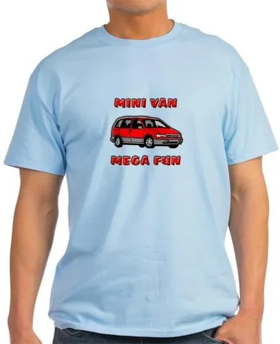 Vista 9 de CafePress Minivan Mega Fun T Shirt Men's 100% Cotton, Classic Graphic T Shirt Black