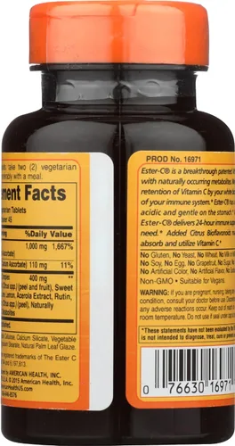 Vista 3 de Suplemento American Health Ester-C con bioflavonoids de cítricos, 0.017 oz, 16971, 1, 1