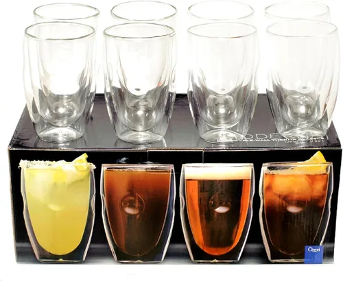 Vista 6 de Moderna Artisan Series - Vasos de chupito de doble pared de 2 onzas