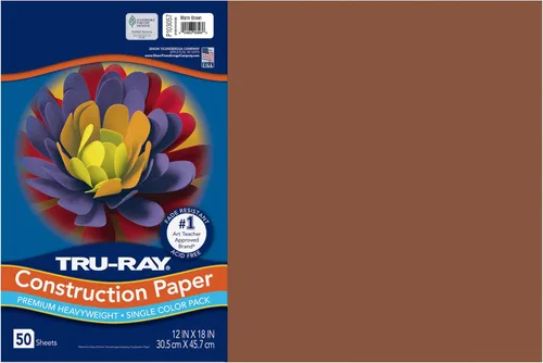 Vista 27 de Tru-Ray® Papel de construcción, 12.0 in x 18.0 in, 50% reciclado, azul atómico, paquete de 50