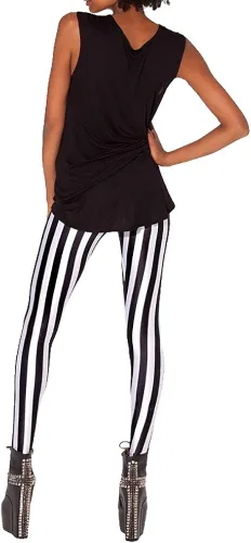 Vista 4 de QZUnique - Leggings elásticos para mujer suaves sin pies longitud al tobillo