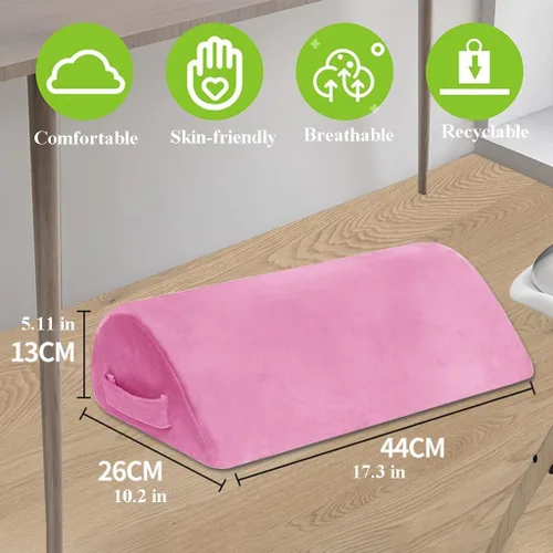 Vista 6 de Reposapiés para debajo del escritorio, cómodo taburete ergonómico de espuma viscoelástica, taburete de pie para Nome u oficina y viajes en avión