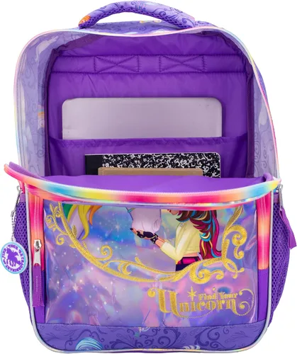 Vista 4 de AI ACCESSORY INNOVATIONS Mochila de 16", Academia Unicornio, Estándar, Personaje