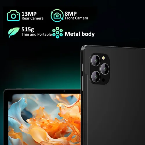 Vista 6 de Tableta, tabletas de 11 pulgadas, tableta Android 15 con teclado y ratón, T615 Octa-Core, 36 GB de RAM +256 GB ROM, Gemini AI, 8000 mAh, Widevine