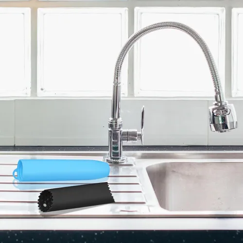 Vista 5 de uxcell 2 tubos de pelado de ajo, pelador de ajo de silicona, rodillo removedor de piel antideslizante para herramientas útiles de cocina, color negro