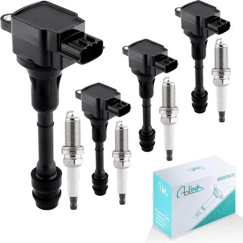 Vista 12 de Paquete de bobinas de encendido UF349 22401-8H515 Bujías para Infiniti I35 QX4 (3.5L 4.0L) para Nissan NV1500 NV3500 2012-2019, NV2500 2012-2020