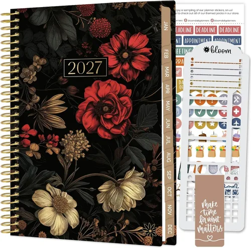 Vista 14 de bloom daily planners Agenda 2027 con plantilla para mujer