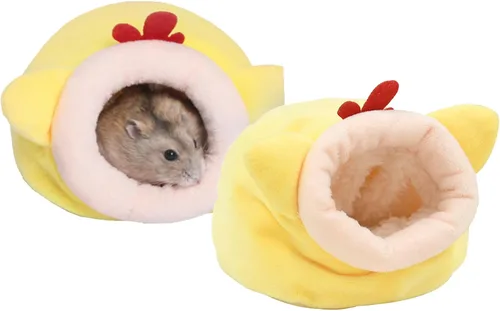 Vista 13 de Cama de conejillo de indias, acogedoras casas de conejos y escondites de conejos, ropa de cama lavable de forro polar para dormir, casa cálida