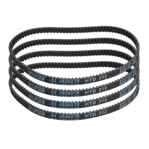 Vista 11 de uxcell 4 piezas HTD-3M Correa de Distribución de Goma 48 Dientes, Longitud de Paso 144mm x Ancho 6mm x Altura 2.4mm, Correa de Polea de Distribución