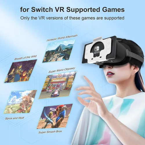 Vista 4 de VR Headset - Designed for Nintendo Switch LCDOLED, VR Glasses with Adjustable HD Lens, Compatible with Virtual Reality Gaming Experience