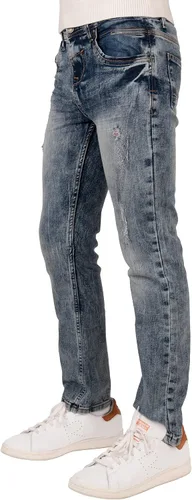 Vista 2 de X RAY Jeans desgastados para niños (2T-16), pantalones elásticos ajustados para niños grandes y pequeños, jeans rasgados para niños