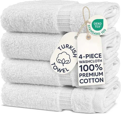 Vista 133 de Chakir Turkish Linens - Toallas turcas de 100% algodón, suaves y absorbentes (juego de 3 toallas personalizables, color aguamarina)