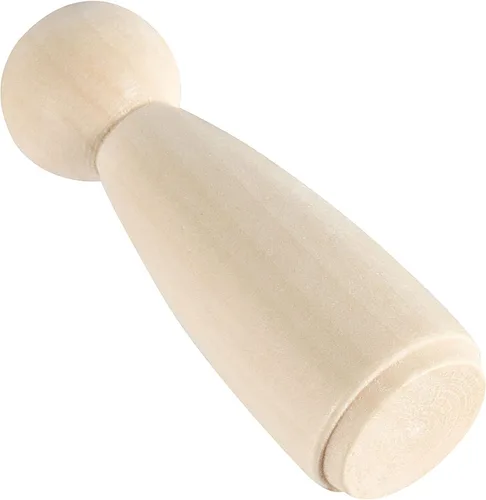 Vista 4 de HOIGON 30 muñecas de madera de 3.5 pulgadas, muñeca de madera sin terminar de 3.543 in para manualidades, boda, decoración de pasteles, pintura