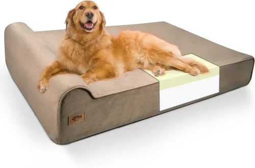 Vista 15 de Sytopia Camas ortopédicas para perros grandes, sofá de espuma viscoelástica extra gruesa de 7 pulgadas para perros mayores y grandes daneses