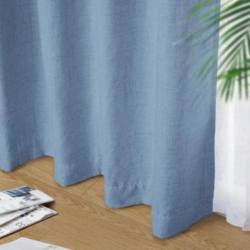 Vista 5 de Cortinas 100 % Blackout Shield para puerta corredera, cortinas extra anchas de 63 pulgadas de largo, cortinas con ojales para puerta de patio, 50 "x