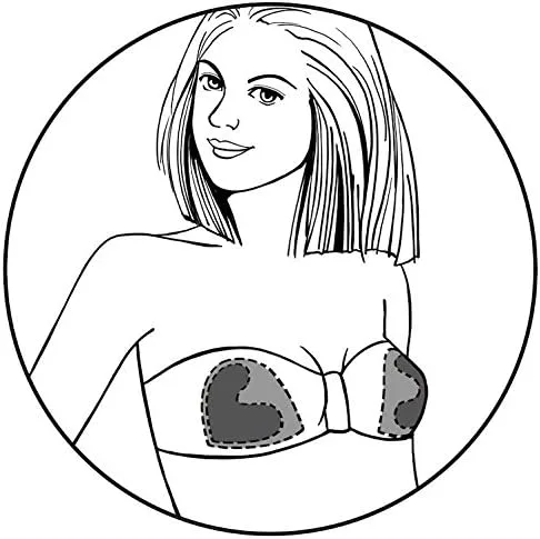 Vista 2 de Bravo Ultra Shaper Bra Pad Inserts para mujer, parte superior redondeada, empuja hacia arriba y hacia adentro.