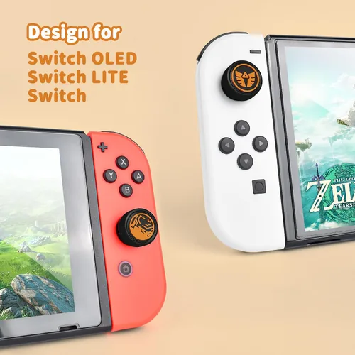 Vista 3 de DLseego Tapas de agarre para pulgar, diseño para consola SwitchSwitch LiteSwitch OLED, controlador analógico Joycon cubiertas antideslizantes