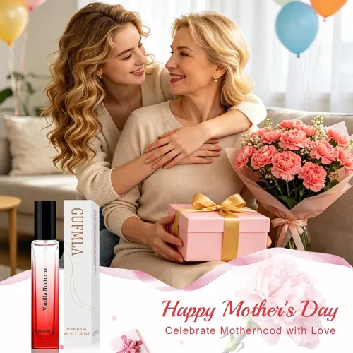 Vista 8 de Perfume de feromonas para mujer, perfume de vainilla ámbar, vainilla Nocturne Elixir de larga duración para mujer, Eau Fraiche de tamaño de viaje