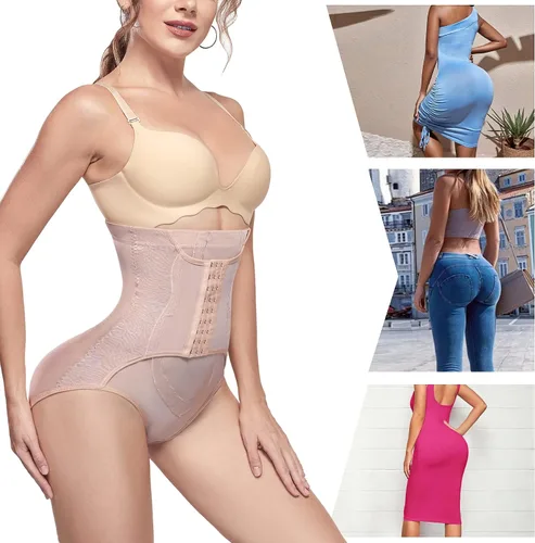Vista 4 de Nebility Calzones moldeadores de cintura alta con control de abdomen y cintura alta para mujer