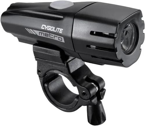 Vista 2 de Cygolite Metro Series Bike Lights, USB Rechargeable, Secure Hard Mount, Night & Daytime Modes, Compact, Durable, IP67 Waterproof; Road, Mountain