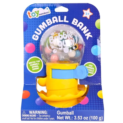 Vista 8 de Máquina de chicles Toymendous para niños con chicles - Dispensador de mini dulces de goma de mascar Alhóndiga para niños - Reciba colores rojo