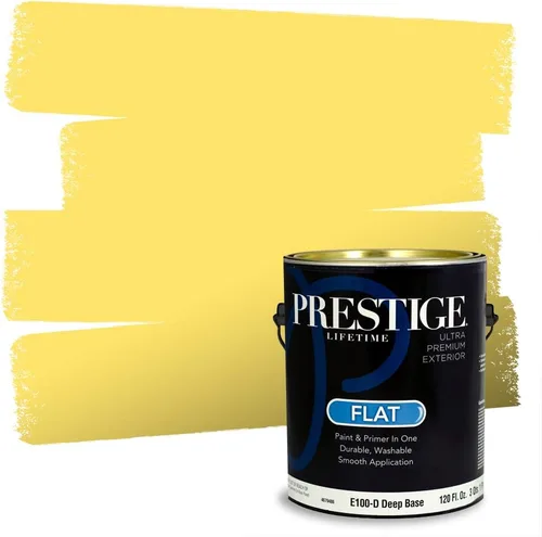 Vista 142 de PRESTIGE Pinturas de pintura exterior e imprimación en uno, 1 galón, plano, combinación comparable de Benjamin Moore* Pila de heno
