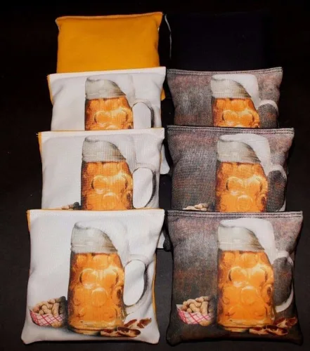 Vista 12 de Custom Shark Attack Submarine Set of 8 Regulation Cornhole Bags B40
