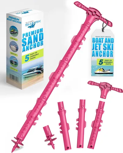 Vista 10 de SandShark - Anclaje para barco deportivo y anclaje para moto acuática. Poste de anclaje de agua poco profunda para barco y PWC. Kit de anclaje
