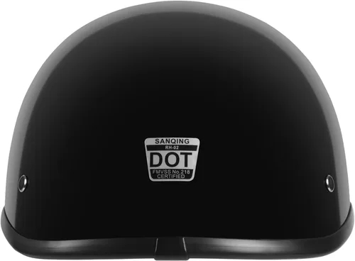 Vista 3 de CUTEY Casco de motocicleta, casco vintage, gorra polo abierta de media cáscara, unisex, certificado DOT