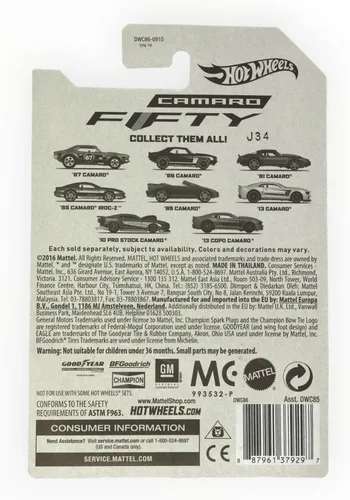 Vista 2 de HOT WHEELS CINCUENTA ANIVERSARIO CAMARO TAN '67 CAMARO 1/8 MOTOR PINTADO