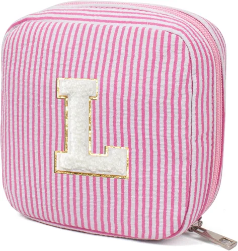 Vista 34 de KOTORA Bolsa de Maquillaje Inicial, Bolsa de Viaje de Artículos de Aseo, Bolsa de Maquillaje Transparente, Bolsas de Cosméticos Organizadoras