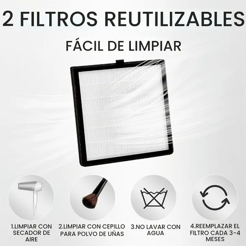 Vista 5 de L'UGX Colector de polvo de uñas recargable, colector de polvo Tecnología de uñas, LG618