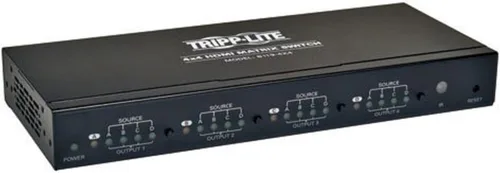 Vista 4 de Tripp Lite Interruptor HDMI 4K de 3 puertos para video y audio, salida 3 en 1 (F/F), control remoto IR, mini (B119-003-UHD-MN), multicolor