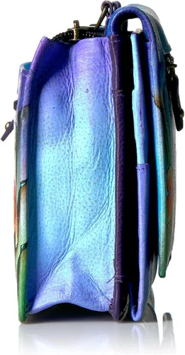 Vista 3 de Anna by Anuschka Womens Hand-Painted Genuine Leather Organizer Wallet On a String