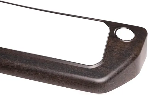 Vista 8 de Marco de botón de modo de aire acondicionado con control central ABS para Land Rover Defender 110 2020 Accesorios de coche (grano de madera de roble)