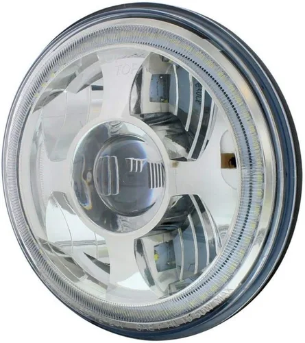 Vista 4 de United Pacific 7" faro de la proyección del poder más elevado LED con el anillo dual del halo de la función LED