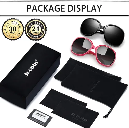 Vista 117 de Joopin Lentes de sol de gran tamaño para mujer, polarizados, grandes, para conducción, protección UV, grandes sombras