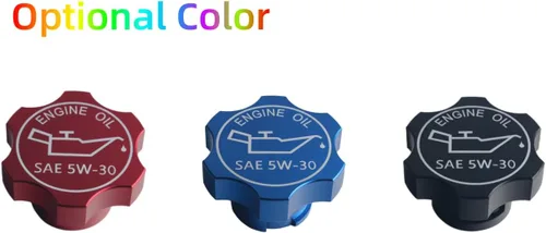 Vista 5 de DEWHEL Tapa de llenado de aceite de motor de aluminio compatible con GM 1992-2018 Número de referencia FC208 FC242 FC219 FC243 FC252 80987 MO-99