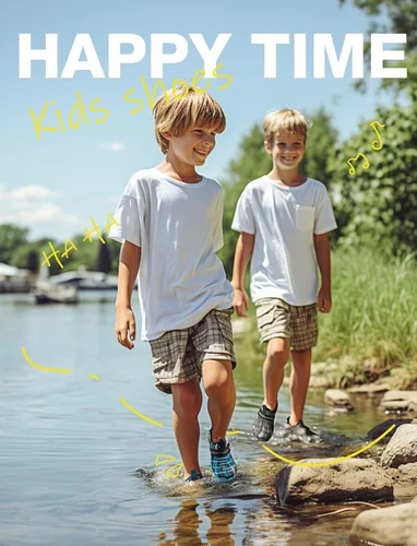 Vista 4 de SEEKWAY - Zapatos de agua para niños y niñas, de secado rápido, antideslizantes, calcetines acuáticos para deportes al aire libre, piscina