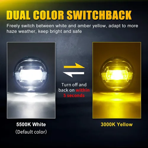 Vista 3 de Suparee. - Conjunto de luces antiniebla LED para Tacoma, Tundra 4runner, Corolla, Camry.