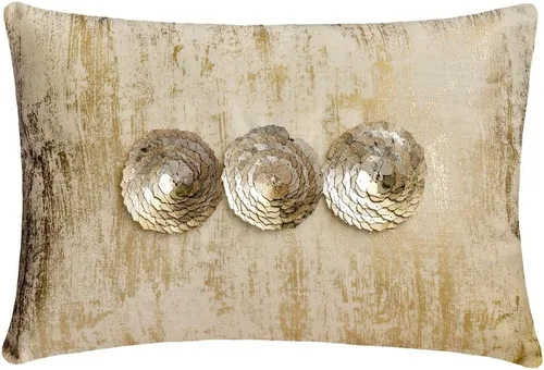 Vista 44 de The HomeCentric Fundas de almohada lumbares doradas de 12 x 14 pulgadas (11.8 x 13.8 in), de piel sintética, con diseño de animales, estilo moderno