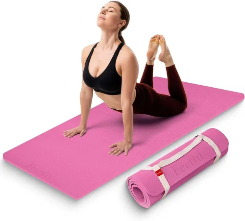 Vista 9 de Extra Thick 12mm Exercise Mat – 74"L x 26"W Inch, Non-Slip, Joint-Friendly & Cushioned Fitness Mat for Yoga, Pilates & Floor Workouts – Durable