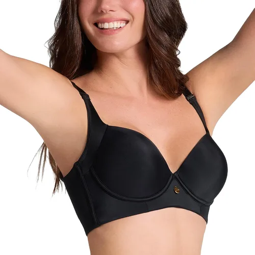 Vista 8 de Leonisa High Profile – Back Smoothing Bras for Women, Full Coverage Underwire Bra, Adjustable Hook & Eye Closure 801 - Beige dorado