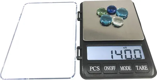 Vista 2 de Optima Scale Home Scales NI-602 Báscula de bolsillo Nitro con pantalla grande y bandeja, color negro y plateado