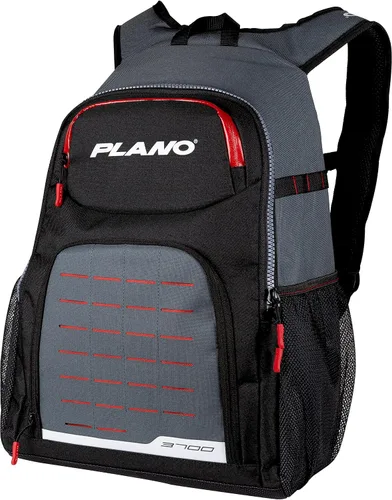 Vista 30 de Plano Bolsa de aparejos de pesca de vanguardia para fines de semana, base impermeable moldeada, almacenamiento espacioso, mangas de herramientas