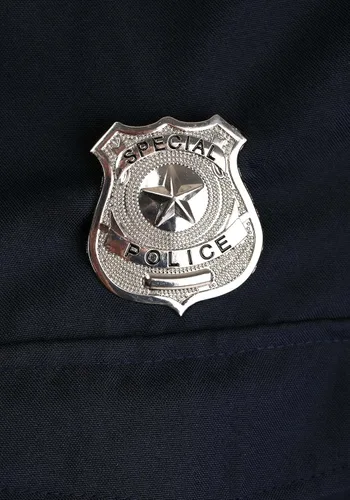Vista 3 de Disfraz de policía de talla grande para hombre